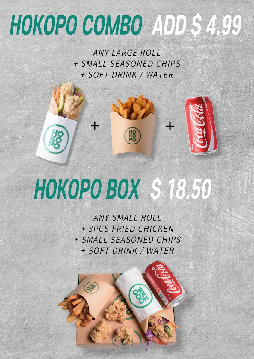 Menu, Hokopo Marion
