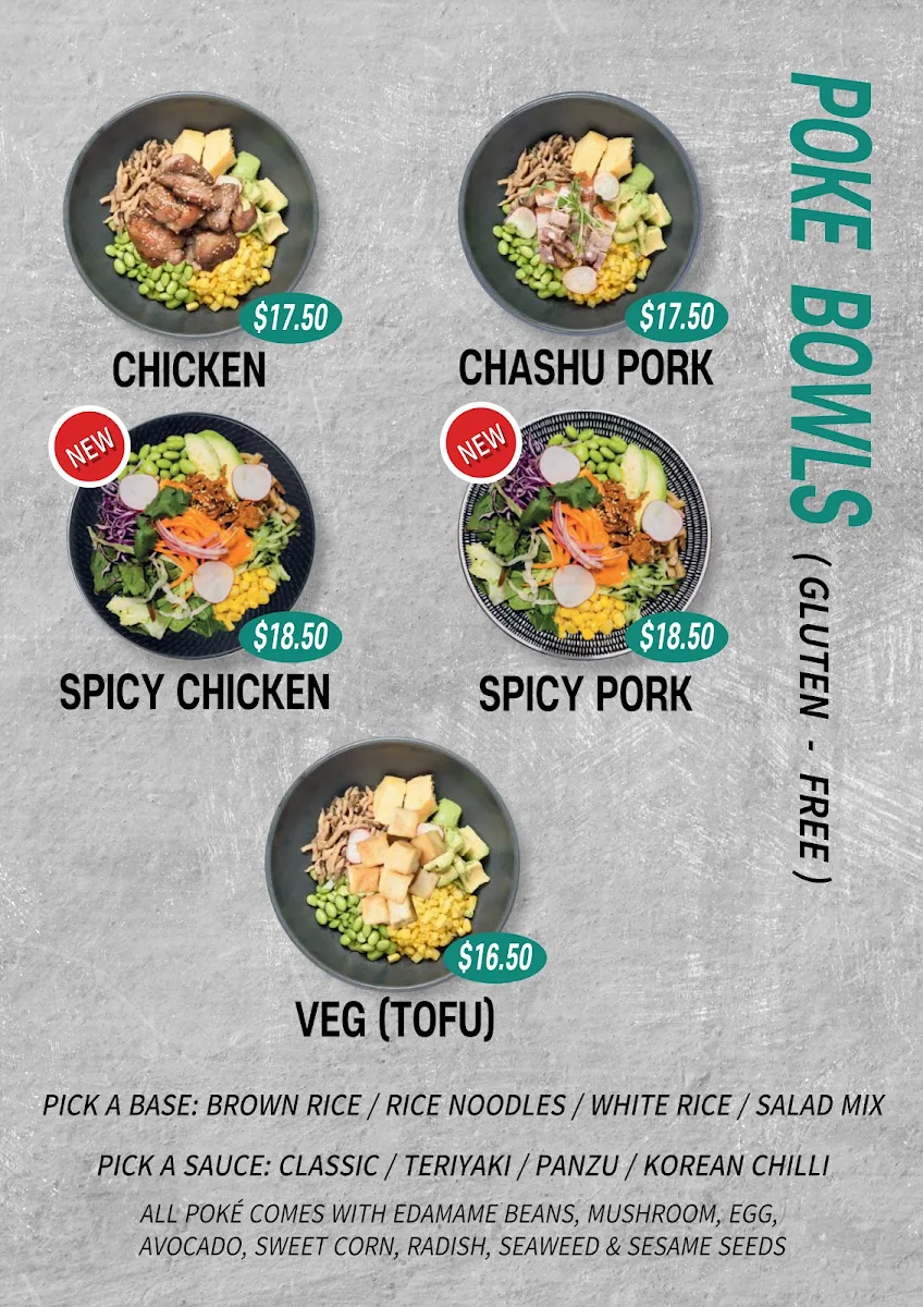 Menu, Hokopo Marion