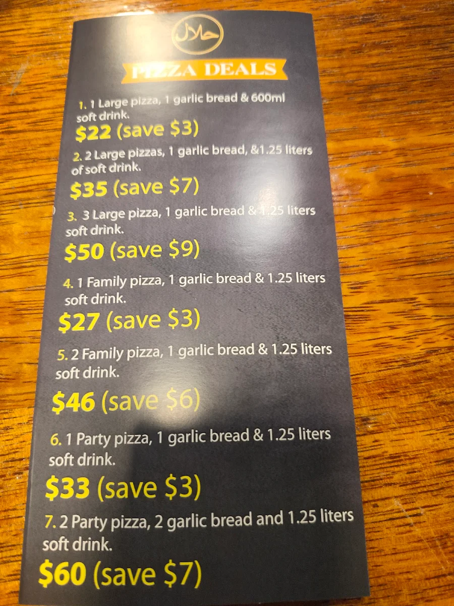 Menu, Afghan Flavour