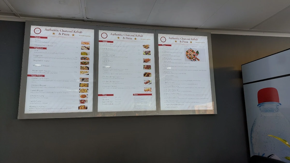 Menu, Afghan Flavour