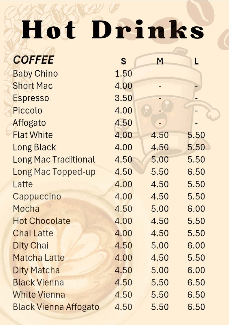 Menu, Oriental Bowl