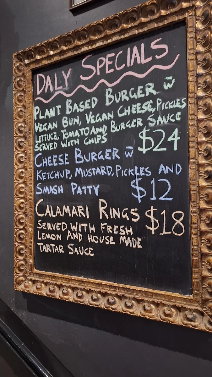 Menu, The Lady Daly Hotel