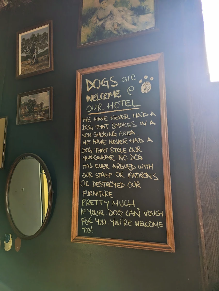 Menu, The Lady Daly Hotel