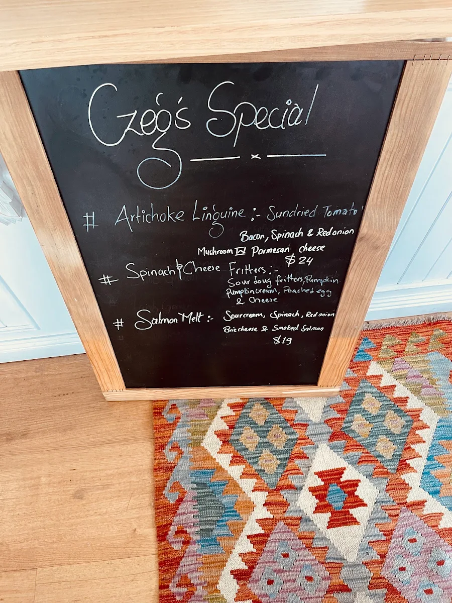 Menu, Czegs' Hobart