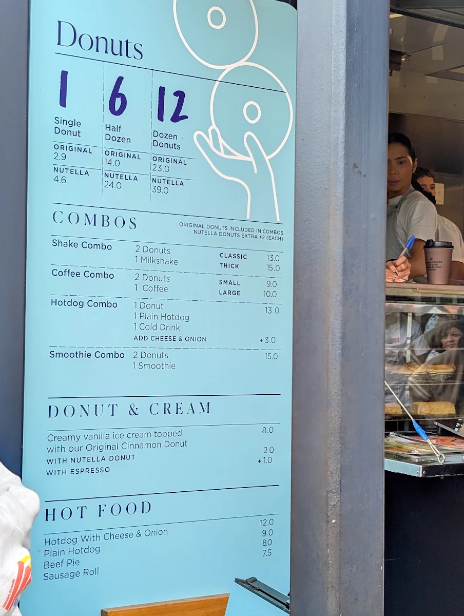 Menu, Berry Donut Van
