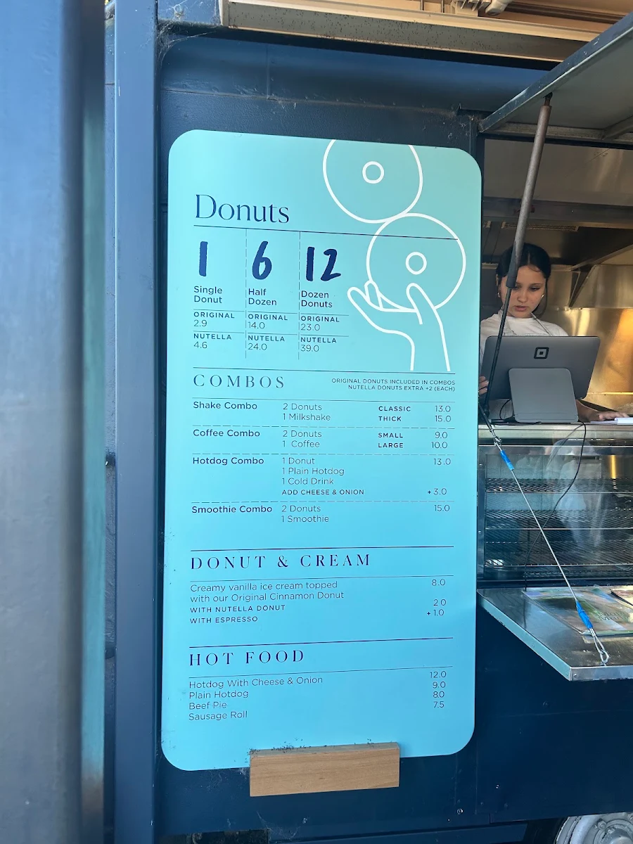 Menu, Berry Donut Van