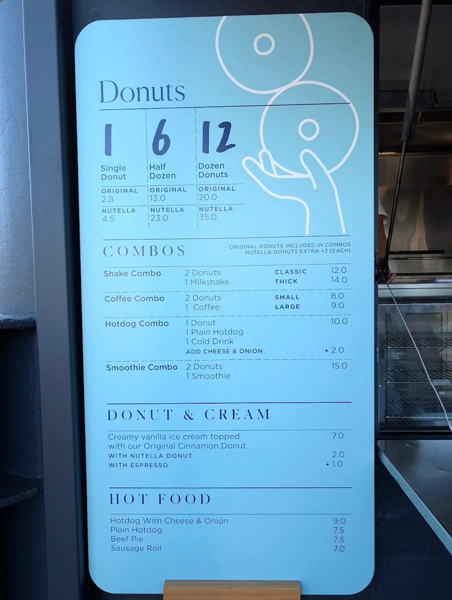 Menu, Berry Donut Van