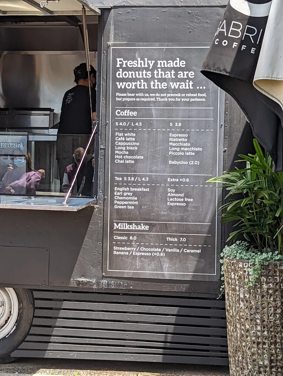 Menu, Berry Donut Van