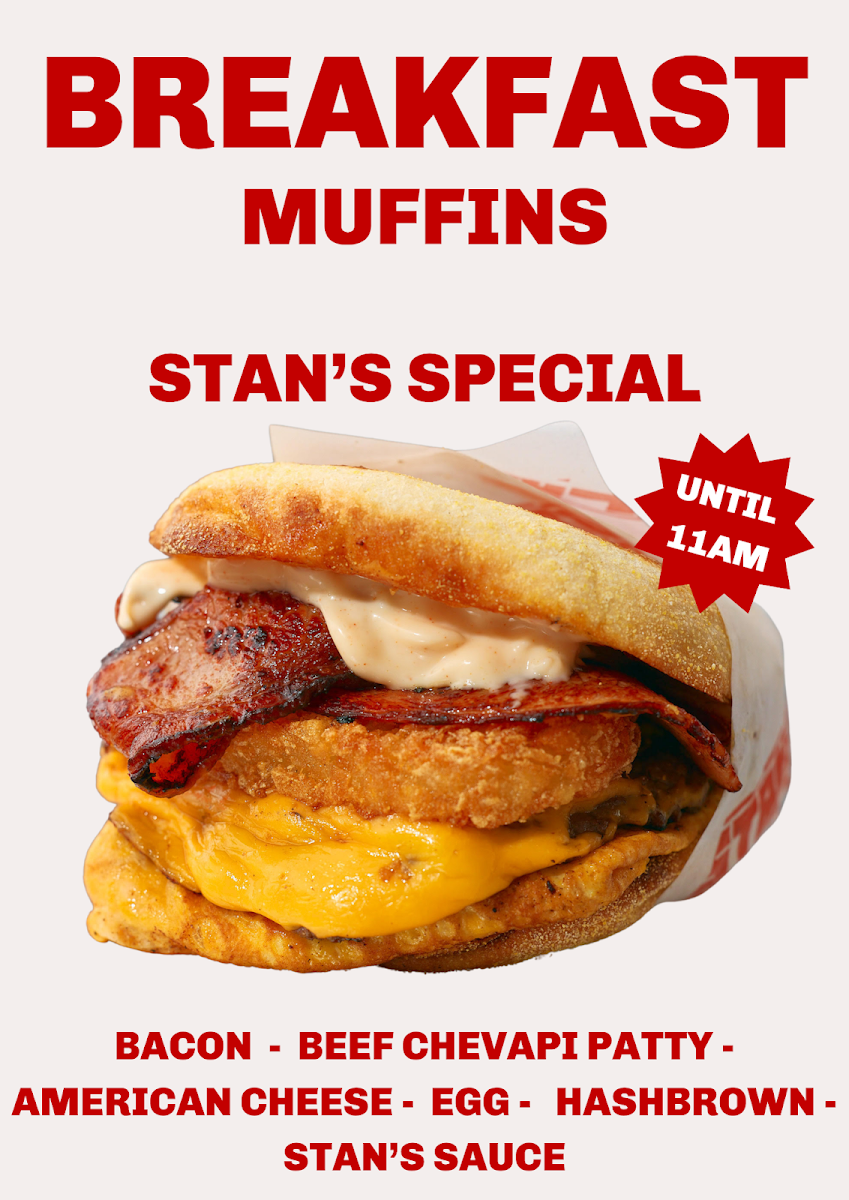 Menu, Stan's Grill