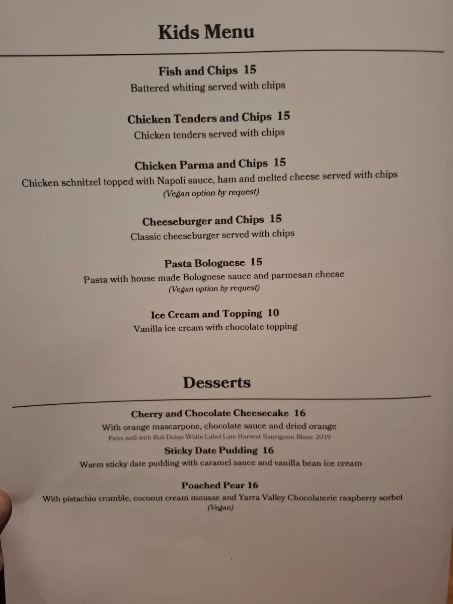 Menu, Launching Place Home Hotel
