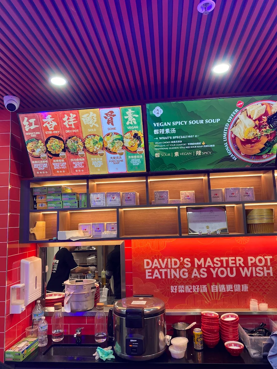 Menu, David's Master Pot 大味麻辣烫(Brisbane One- QLD) - Malatang, hotpot
