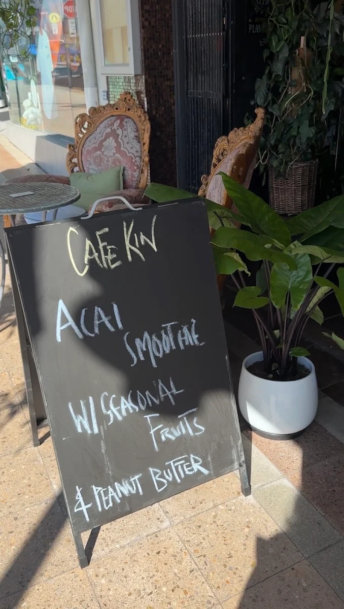 Menu, CAFE KIN