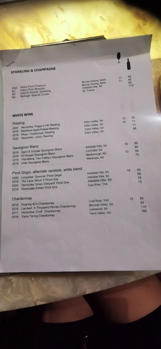 Menu, Erato Teppanyaki