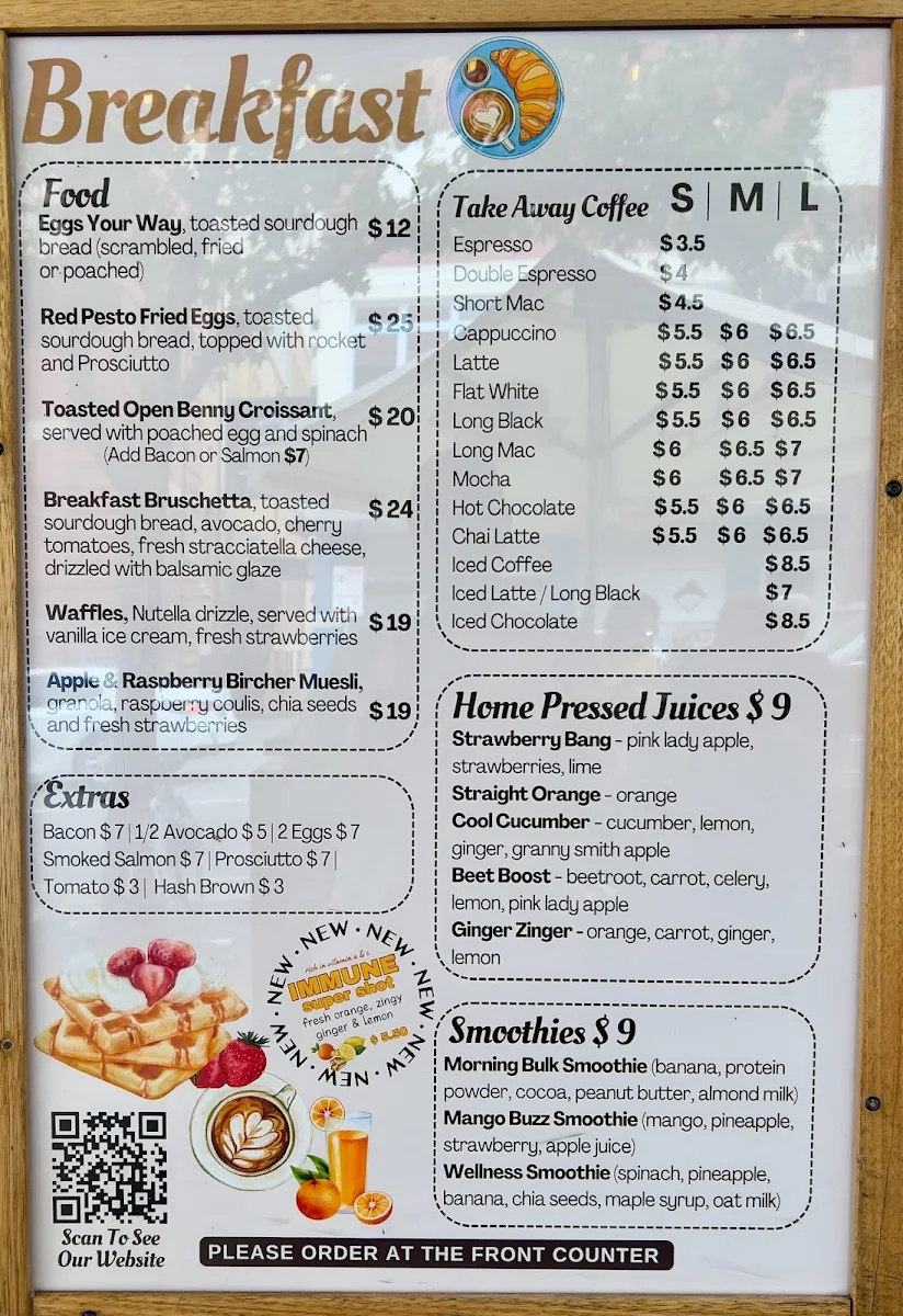 Menu, SIMPLE Italian Cucina Pizzeria Perth City