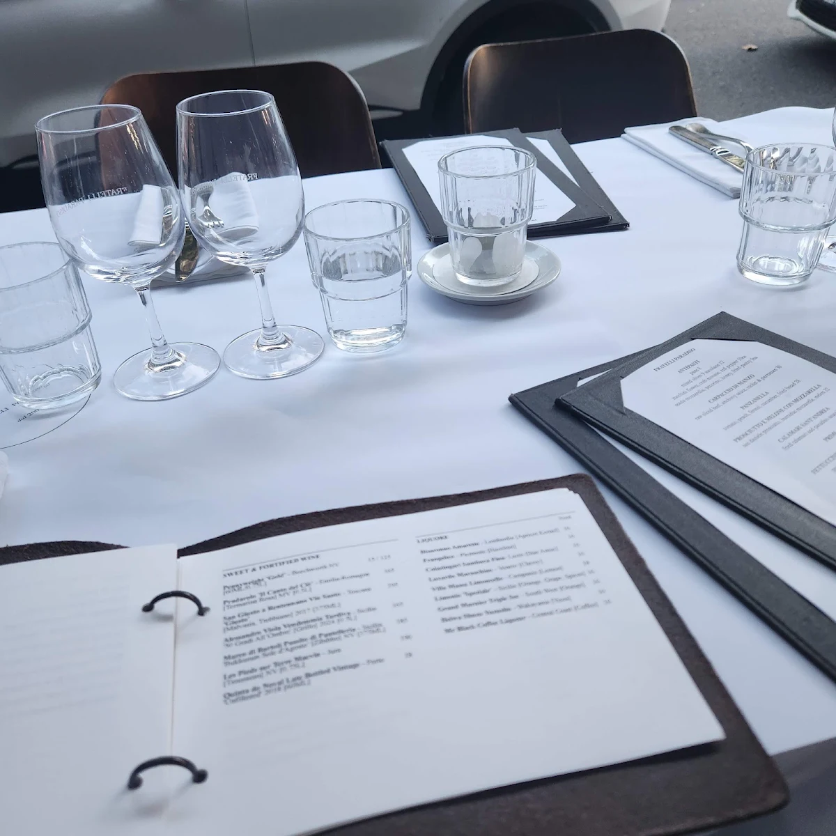 Menu, Fratelli Paradiso