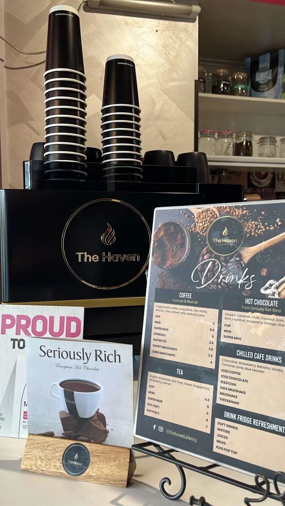 Menu, The Haven - Cafe & Takeaway