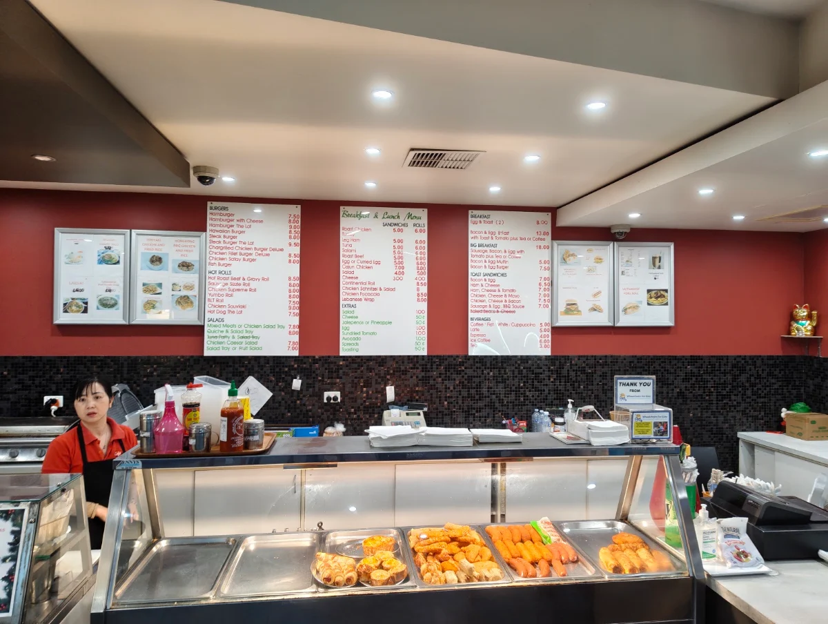 Menu, King & Howe Lunch Bar