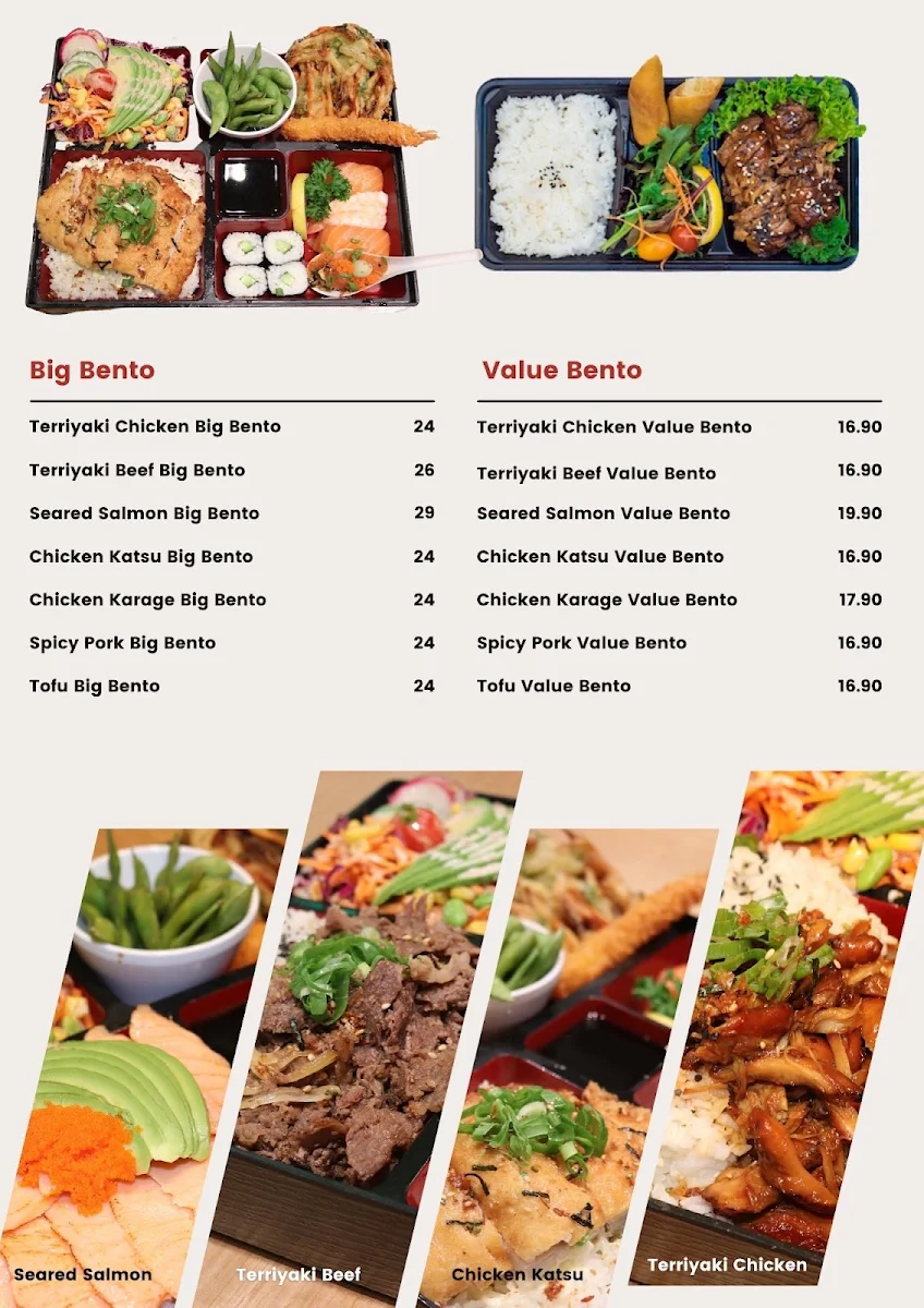 Menu, Master Rolls
