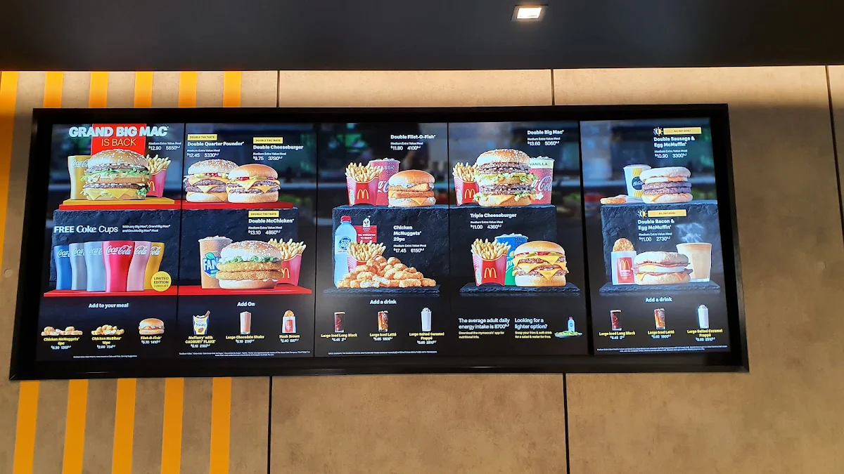 Menu, McDonald's Blacktown Sports Park