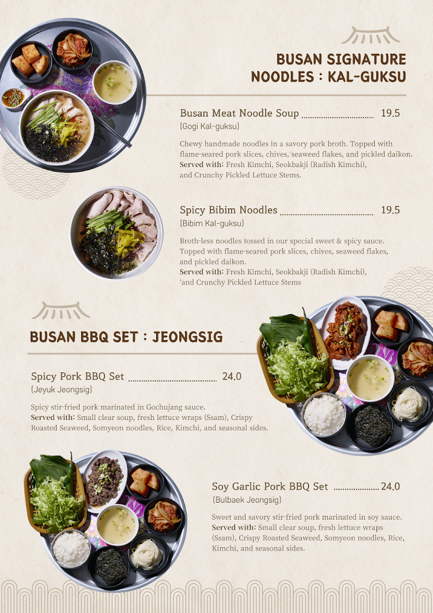 Menu, Busan GukBap