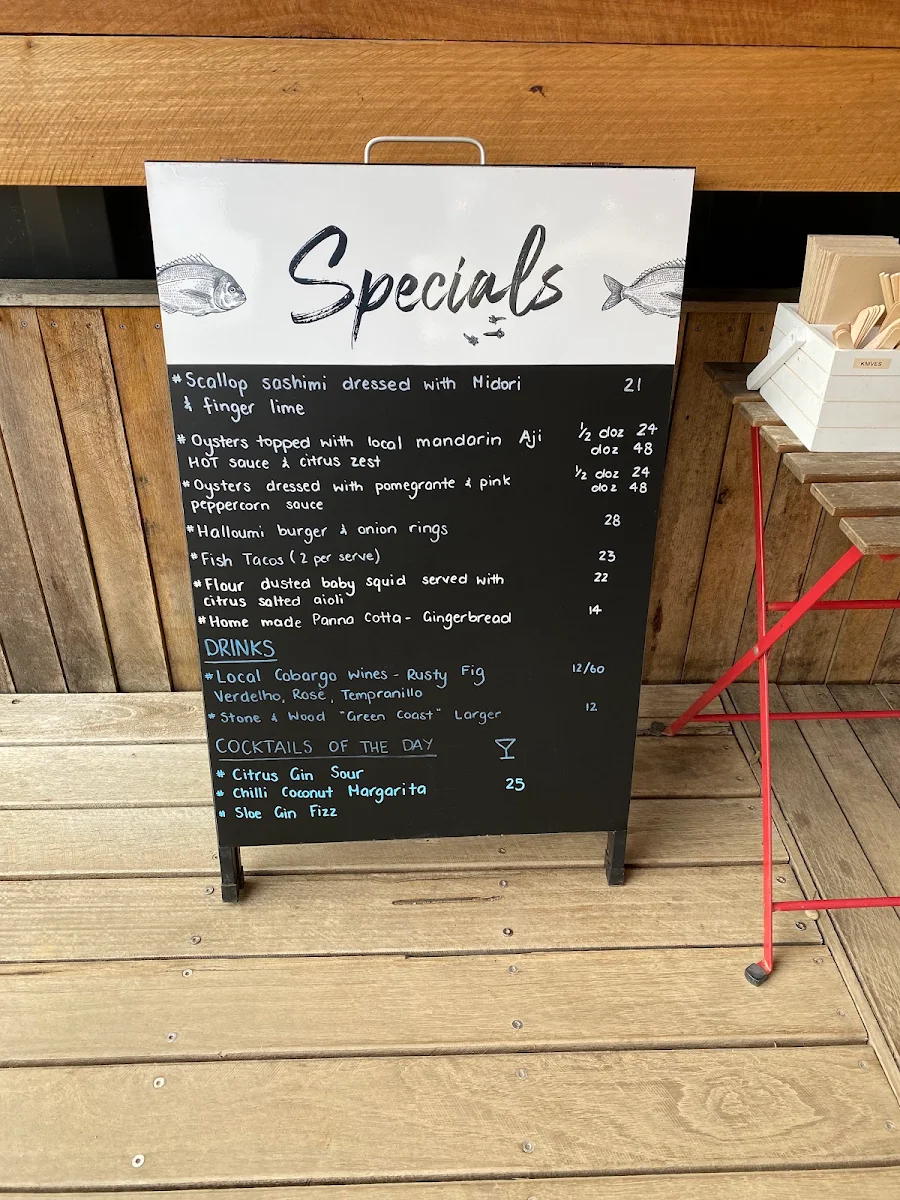 Menu, THE OYSTER FARMERS DAUGHTER