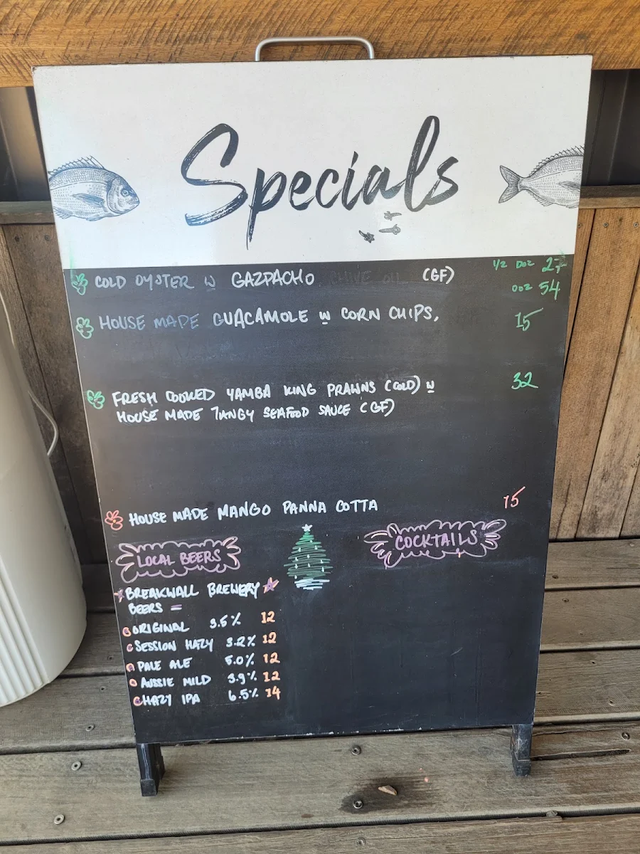 Menu, THE OYSTER FARMERS DAUGHTER