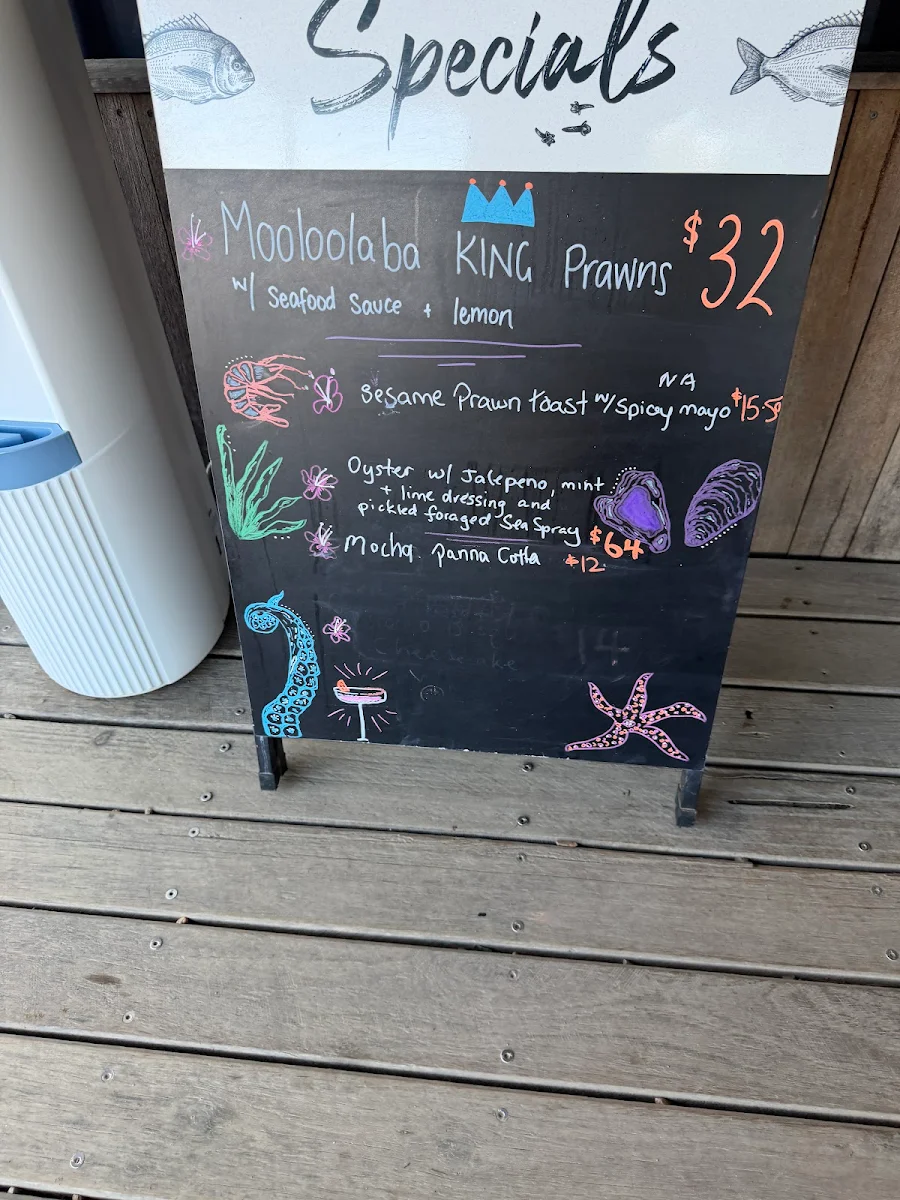 Menu, THE OYSTER FARMERS DAUGHTER