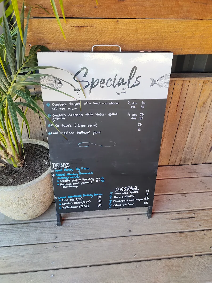 Menu, THE OYSTER FARMERS DAUGHTER