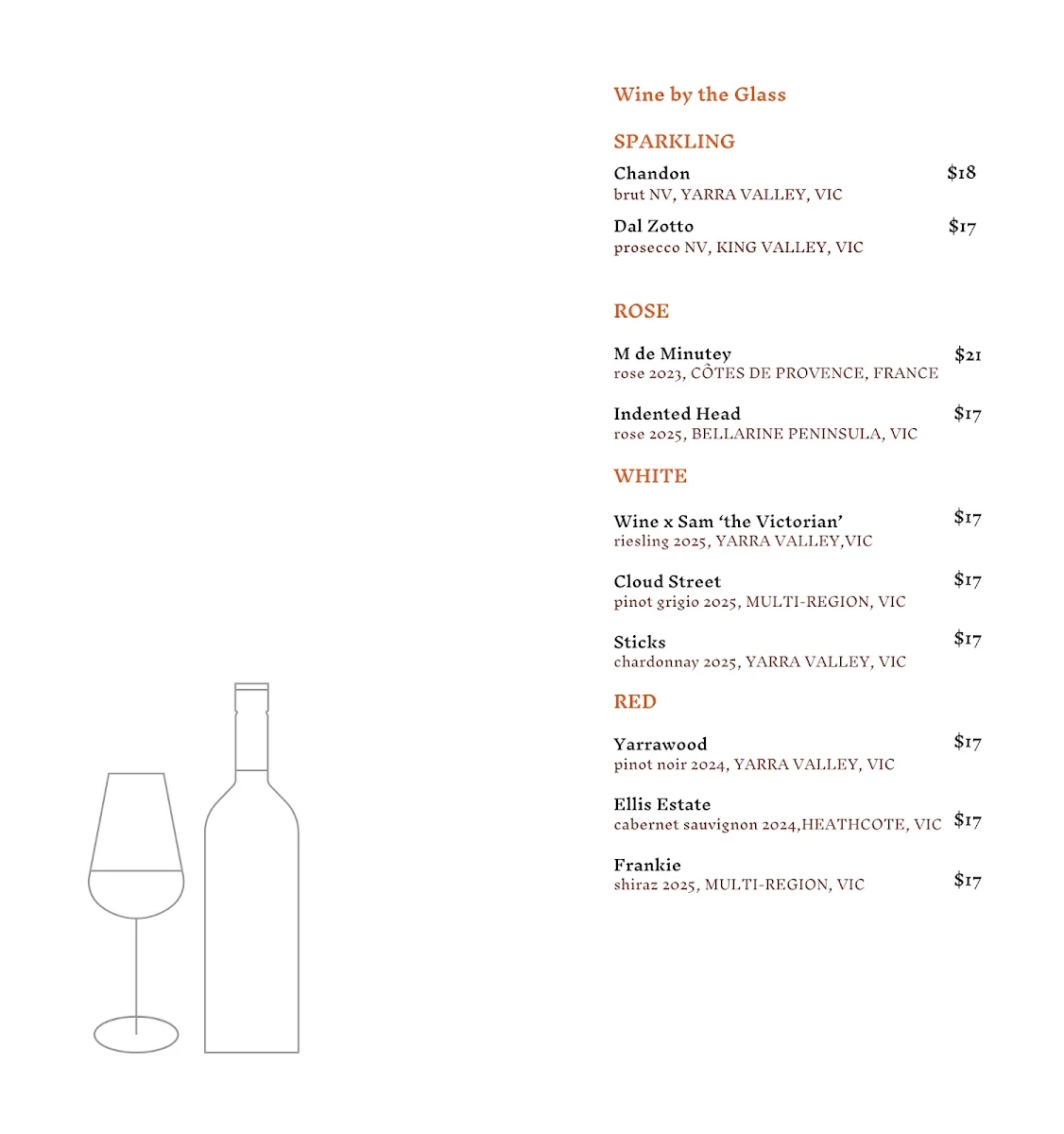 Menu, FOUNDRY KITCHEN and BAR
