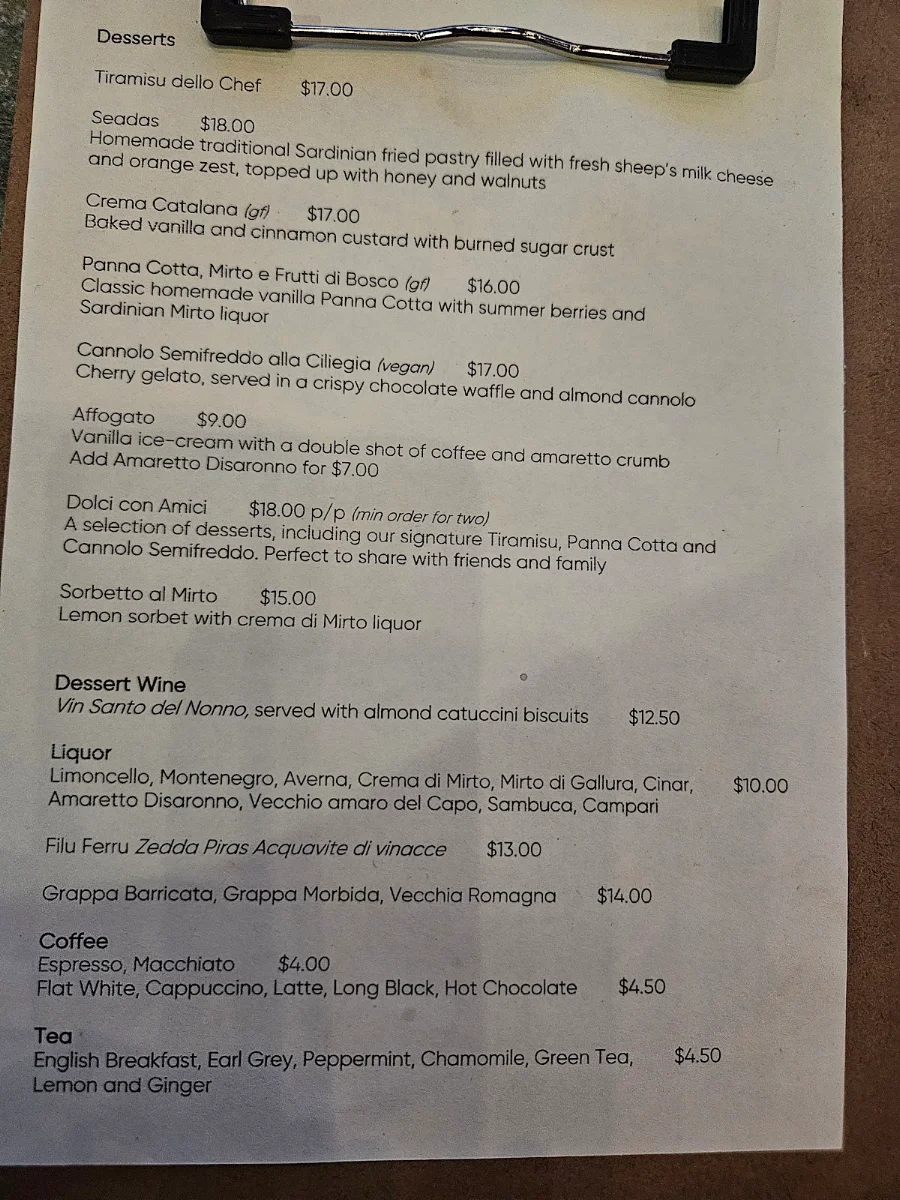 Menu, Acqua E Sale Ristorante Pizzeria
