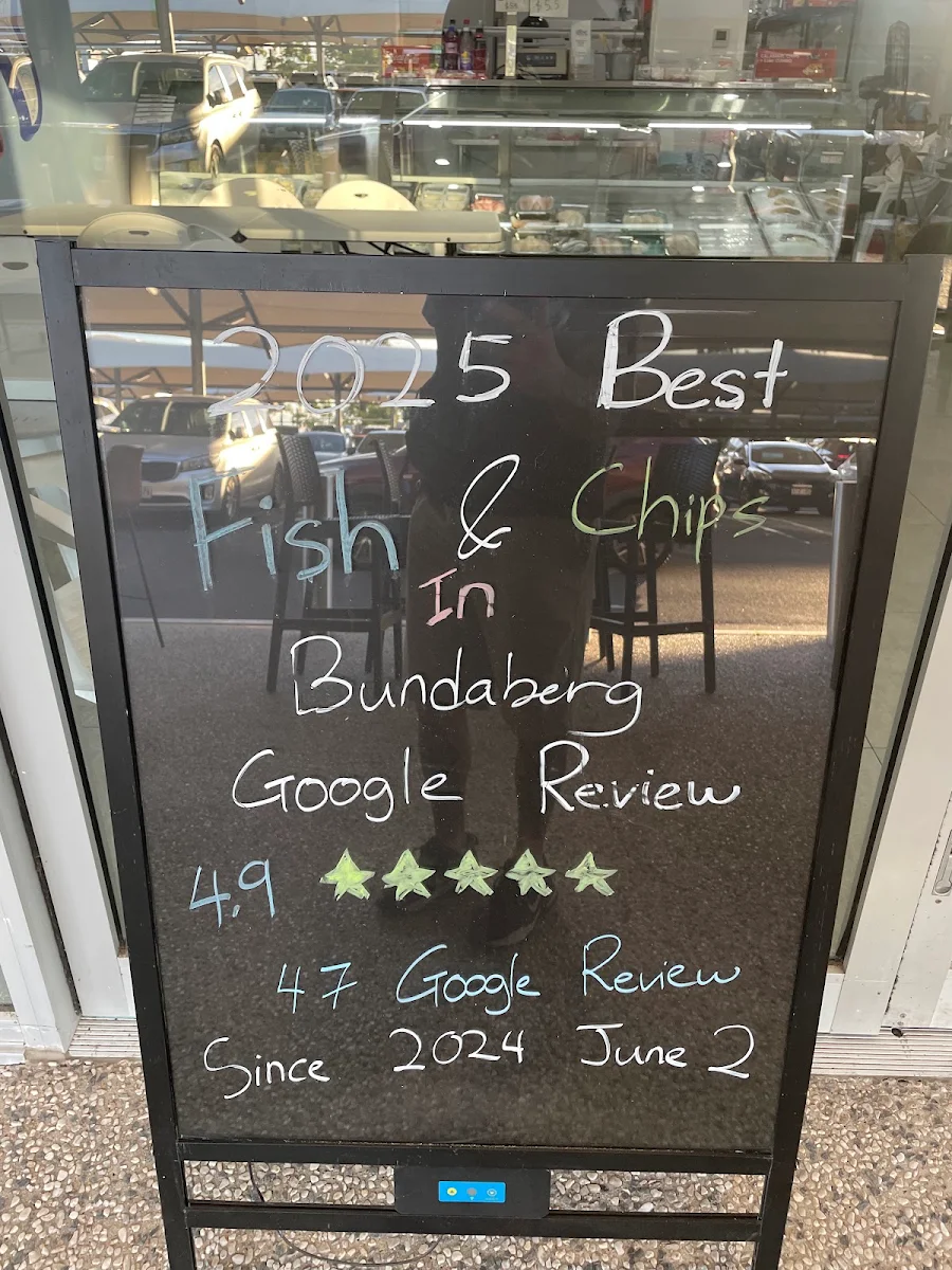 Menu, Scales Fish and Chips