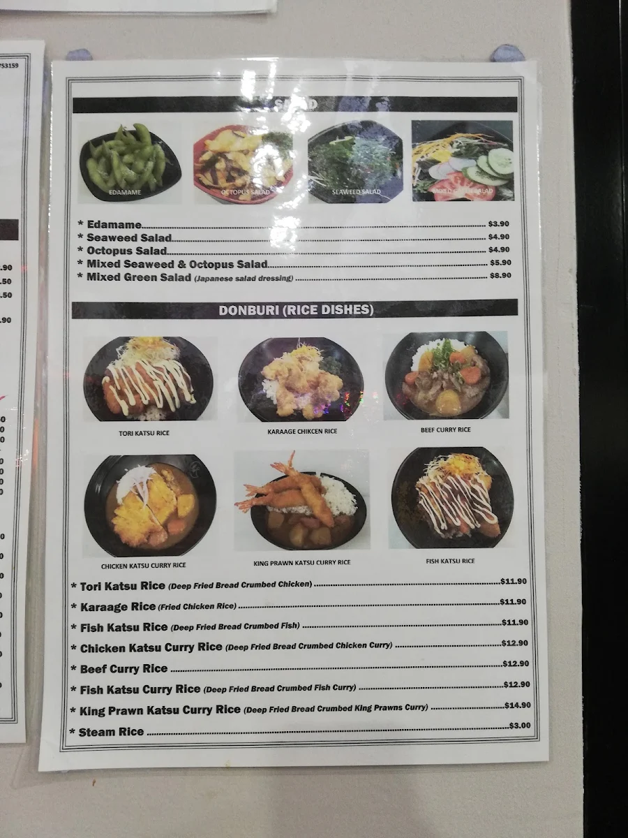 Menu, Ramen Eki