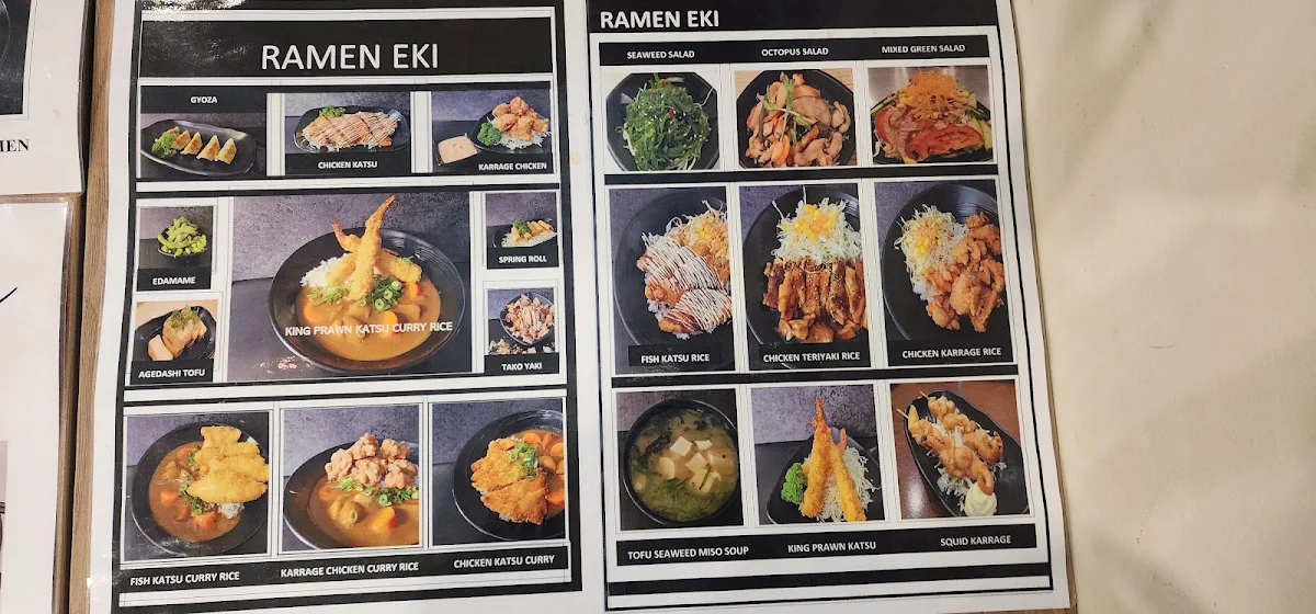 Menu, Ramen Eki