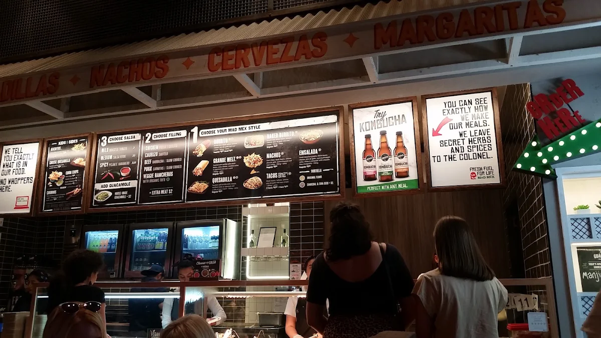 Menu, Mad Mex Pacific Fair