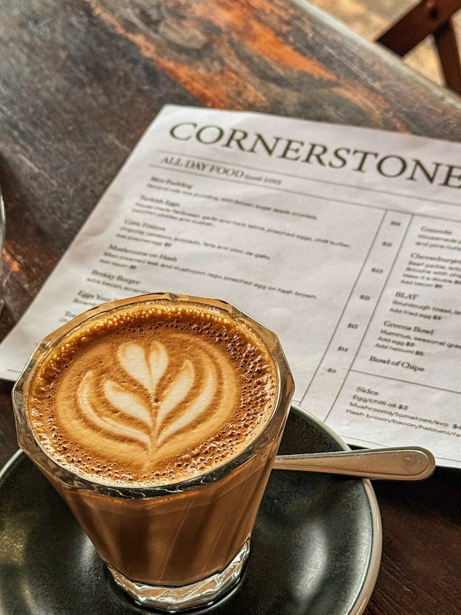 Menu, Cornerstone Cafe
