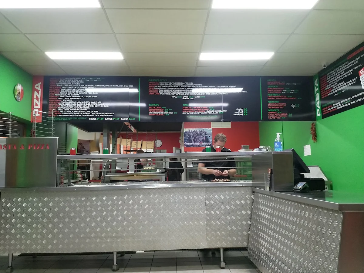 Menu, Presto Pasta & Pizza