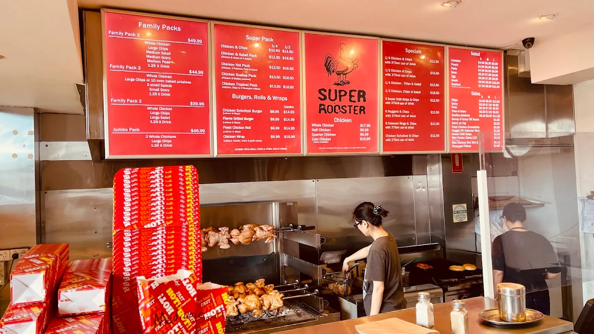 Menu, Super Rooster Union Square