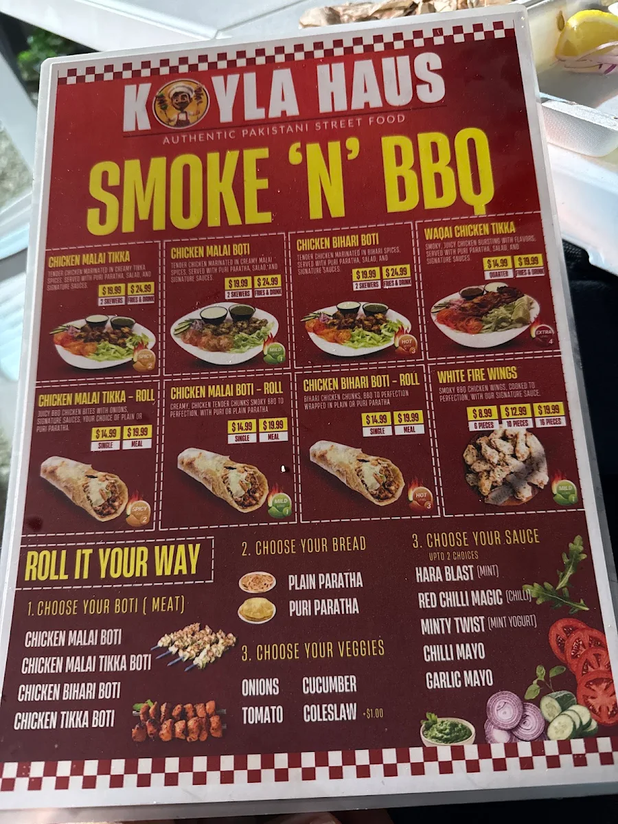 Menu, KOYLA HAUS