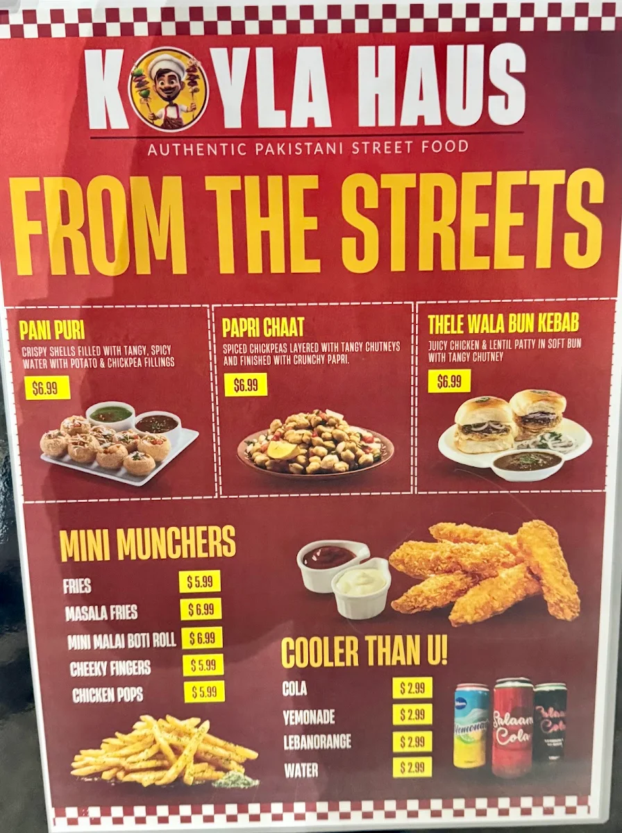 Menu, KOYLA HAUS