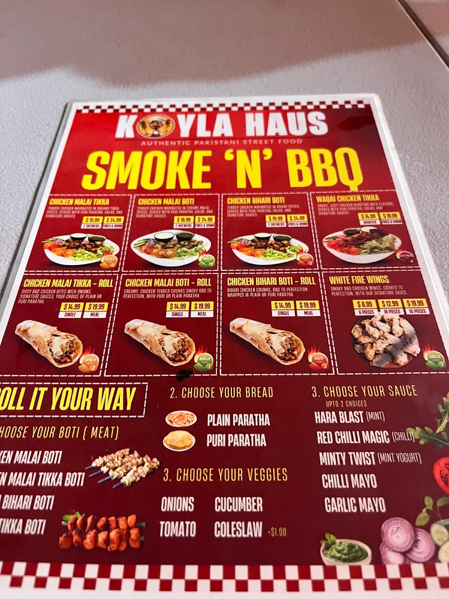 Menu, KOYLA HAUS