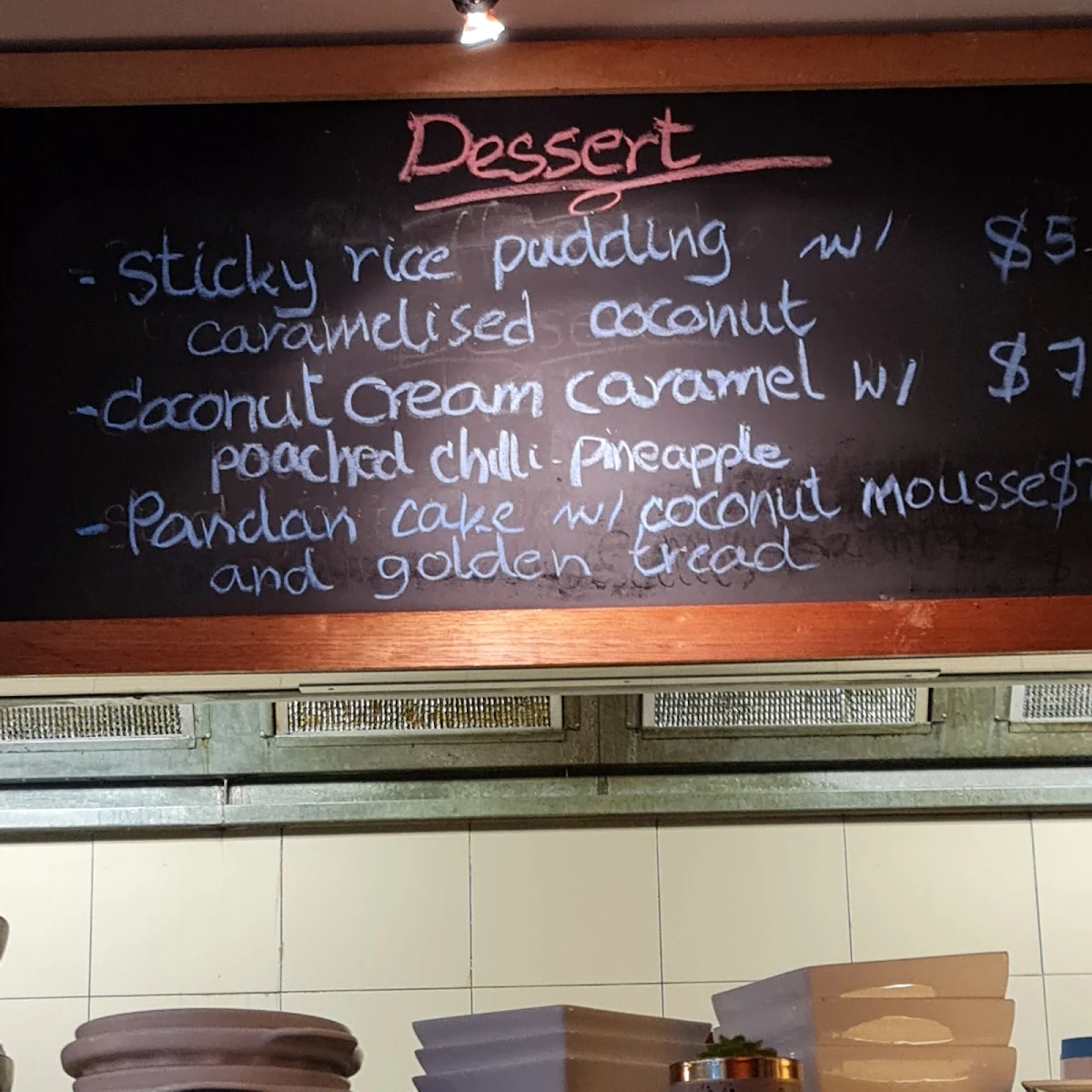Menu, The Local Thai Restaurant