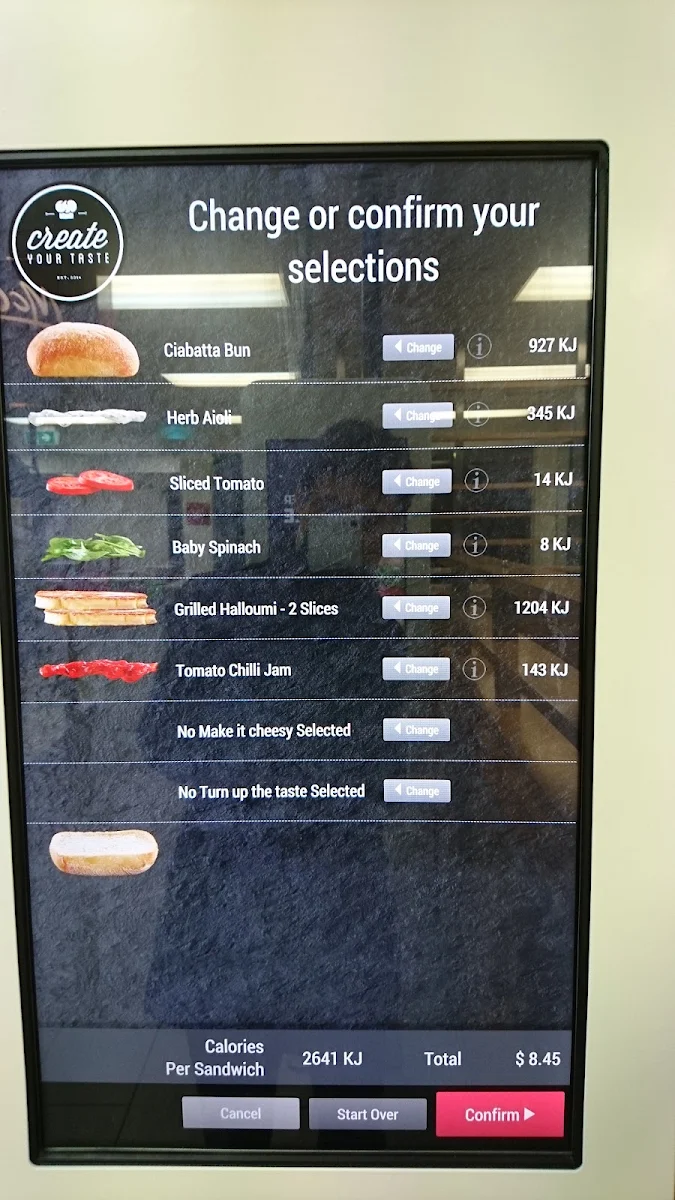 Menu, McDonald's Seaford SA