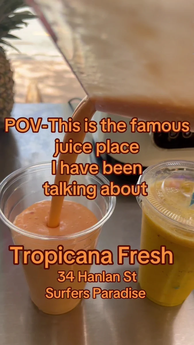 Menu, Tropicana Fresh
