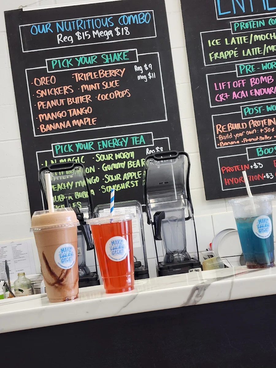 Menu, Liverpool Nutrition