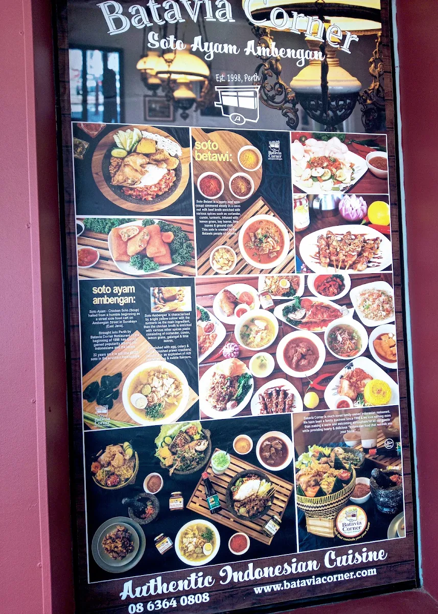 Menu, Batavia Corner