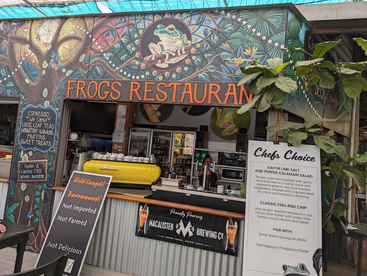 Menu, Frogs Kuranda