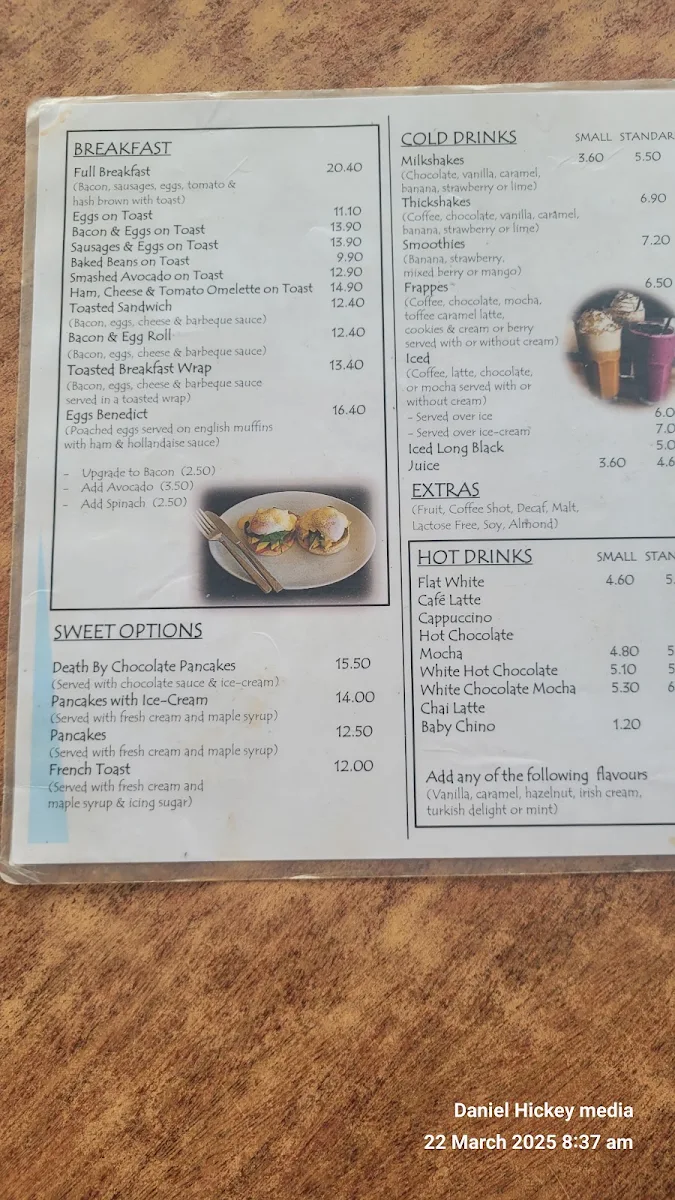 Menu, Casual Coffee