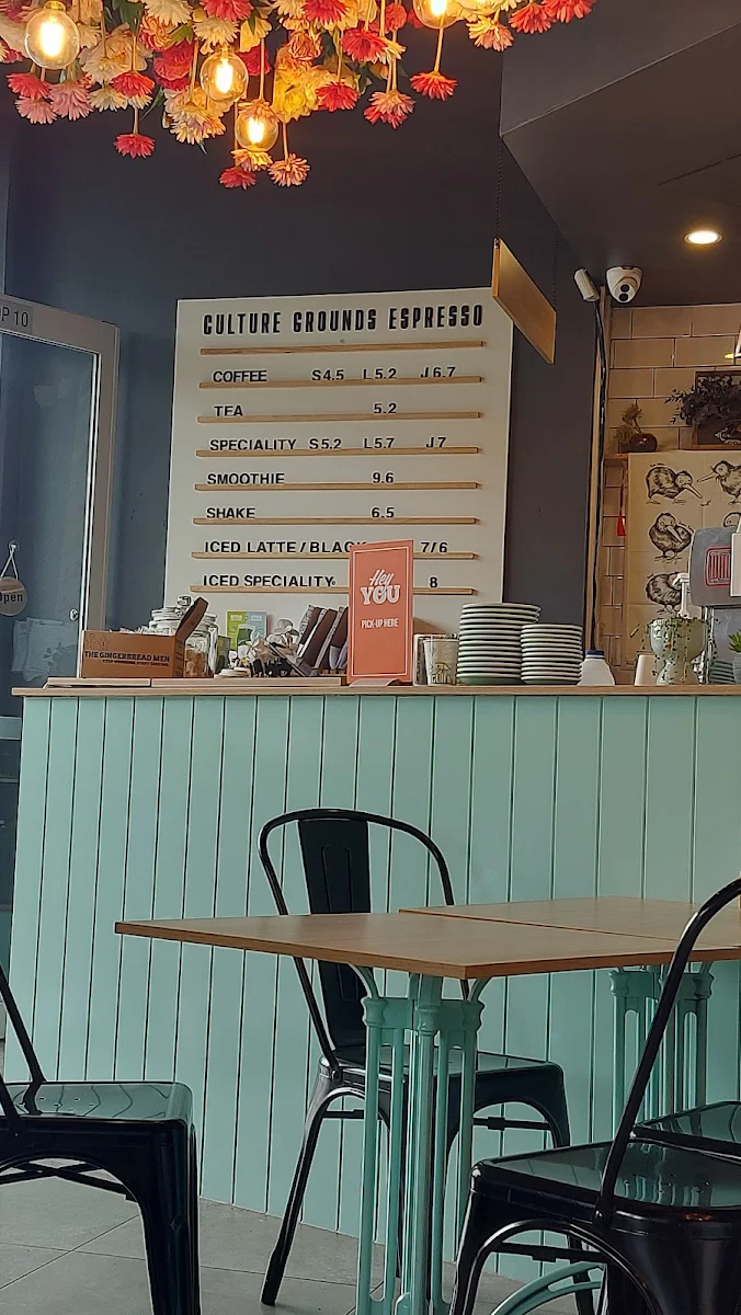 Menu, Culture Grounds Espresso