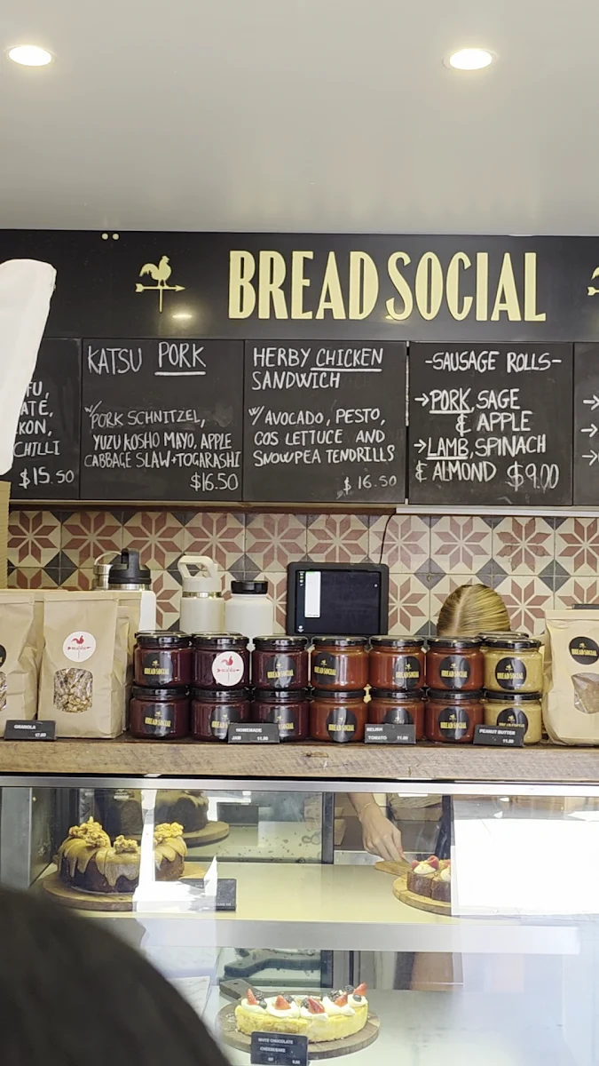 Menu, The Bread Social - Tweed Heads