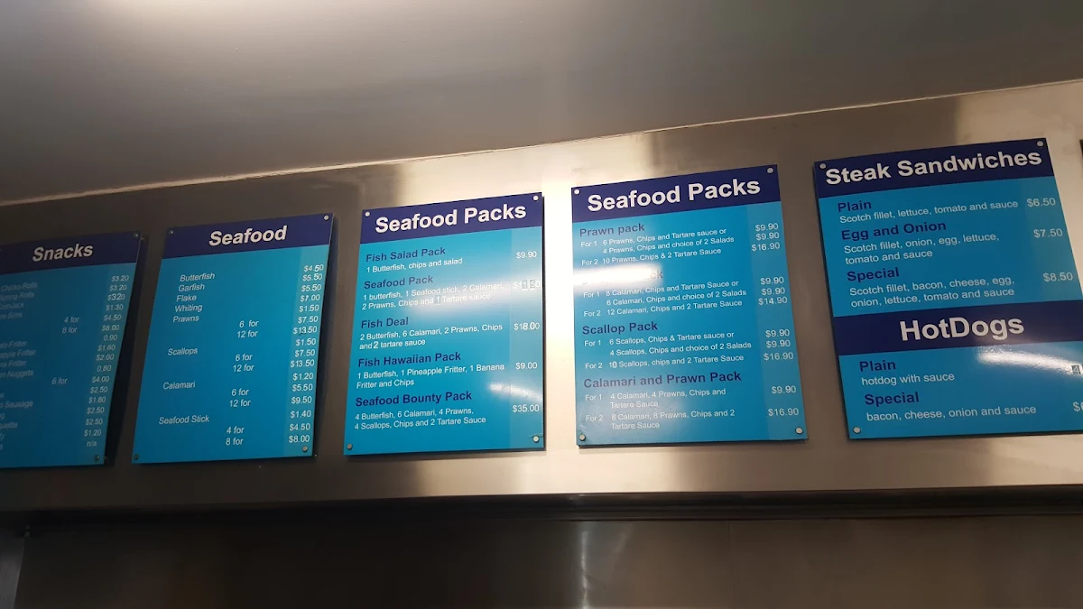 Menu, Hilton Seafood & Yiros